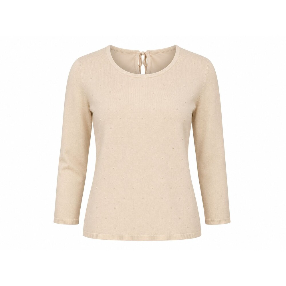 The Limited Women's Medium Beige Embellished Knit Sweater w/ Camisole Layer